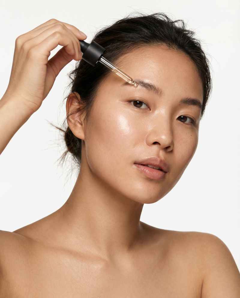 nanolash castor oil on eyebrows